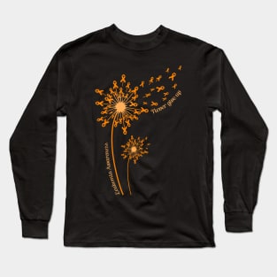 Dandelion Leukemia Awareness Never Give Up Long Sleeve T-Shirt